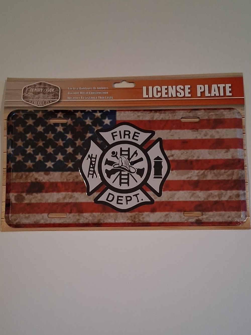 Fire Dept License Plate